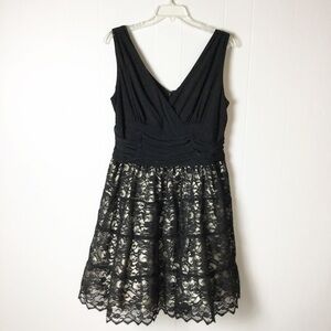 SL Fashions Black Lace Dress Plus Size 18 W